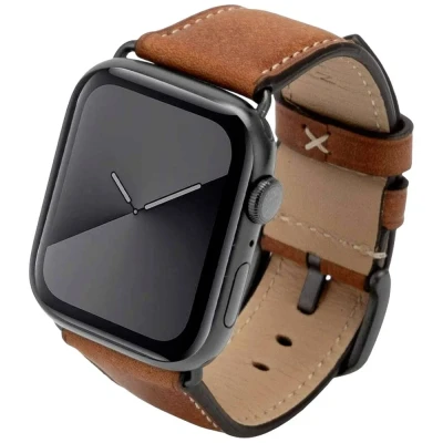 Afbeelding van JT Berlin Watchband Charlie Horlogeband 42 mm, 44 45 49 mm M Bruin, Space grijs Watch Series 1, 2, 3, 4,
