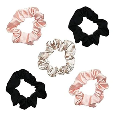 Image de Kitsch Chouchous en satin Plus doux que les soie pour femme Jolis élastiques à cheveux et élégants adolescents