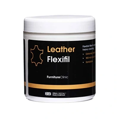 Afbeelding van Leer Flexi Vuller 250ML Furniture Clinic Leather Flexifil Extreem flexibel Vulmiddel te gebruiken voor kattenkrassen, gaten en scheuren in leren banken autostoelen Reparatie
