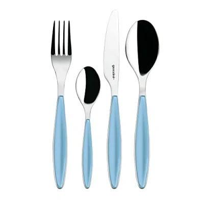 Afbeelding van Guzzini, Bestekset 24 delig, 15,8 x 7,5 25,5 cm, zeeblauw