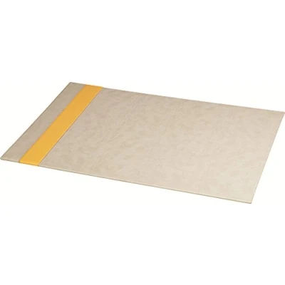 Afbeelding van RHODIA 318805C onderzetter, stijf, beige, 60 x 40 cm, oranje buitenmateriaal van kunstleer collectie Home Office Rhodiarama organisatie voor kantoor en opslag design