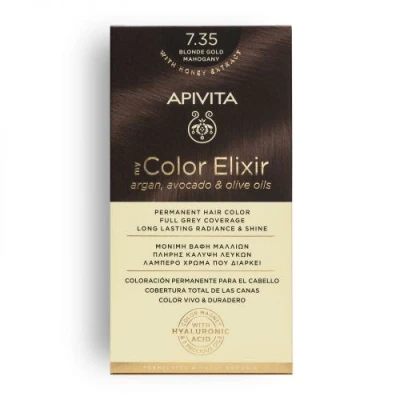 Afbeelding van Hair Colour Color Elixir Permanent 7.35 Blonde Gold Mahogany Haarverf