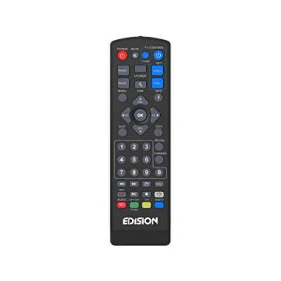 Afbeelding van EDISION Universele afstandsbediening EDI RCU 1 Learn, origineel, programmeerbaar, 2 in tv en ontvanger, PICCO T2, T265, T265+, Nano T265 Pro, PROTON S2, S2