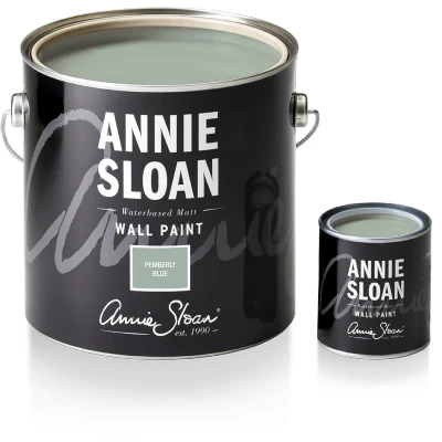 Afbeelding van Annie Sloan Muurverf Vergrijsd groenblauw Pemberley Blue 2500ml / Blauw