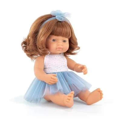 Afbeelding van MINILAND Pop Europees Meisje 38cm.