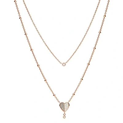 Afbeelding van Fossil dames Kettingen met glassteen JF03648791