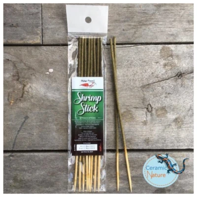 Afbeelding van Ceramicnature Shrimp Lolly Spinach Garnalen Snack Spinazie 10 15 g stuks