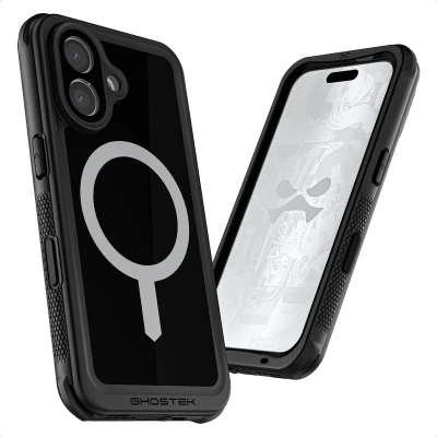 Afbeelding van Ghostek Nautical Waterproof MagSafe Case + Belt Swivel Holster Apple iPhone 16 Black