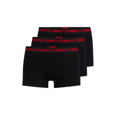 Afbeelding van HUGO BOSS heren TRUNK TRIPLET PLANET 1024974 in de kleur Zwart, maat: M/L