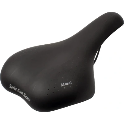 Afbeelding van Fietszadel Selle San Remo Mosel voor stads /trekkingfietsen zwart (werkplaatsverpakking)