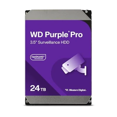 Afbeelding van Western Digital HDD Purple Pro 24TB 3.5 SATA 6GBs 512MB interne harde schijf
