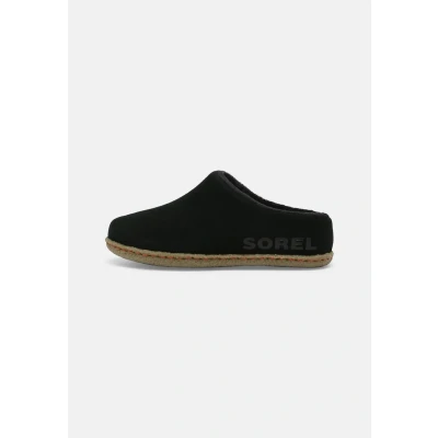 Afbeelding van Sorel Youth Lanner Ridge II Unisex Pantoffels voor kinderen, Maat: 38, Black/sage Veloursleer