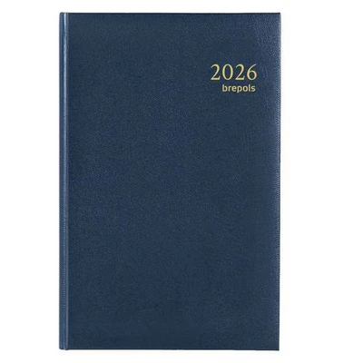 Afbeelding van Agenda Brepols 2022 Saturnus 1 week/2 pagina&#039;s Blauw 14 x 21,5 cm