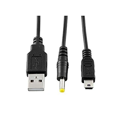 Afbeelding van Gamelink CHILDMORY 2 in 1 USB 2.0 oplaadkabel voeding oplader voor PSP 1000 2000 3000
