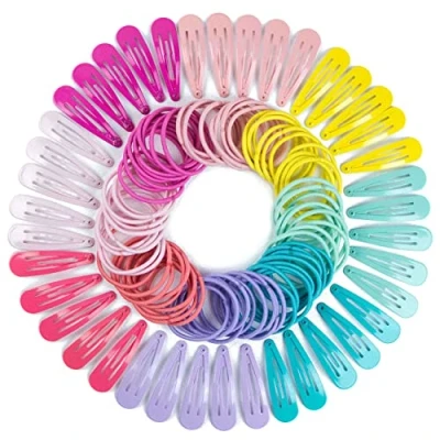 Afbeelding van Papierdrachen 120 stuks haarspelden en elastiekjes voor lang dik haar, duurzaam robuust, kinderen, in praktische opbergdoos vele kleuren, diameter