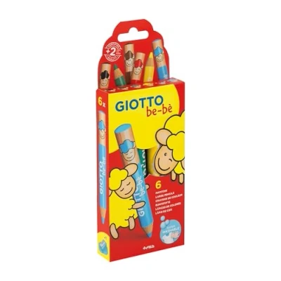 Afbeelding van Kleurpotloden, diverse kleuren, L: 10,5 cm, dikte 13 mm, vulling 6 stuk/ 1 doos