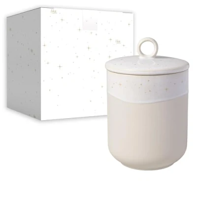 Afbeelding van Villeroy &amp; Boch Winter Glow Opbergpot Ø12 X 18,5 Cm Beige