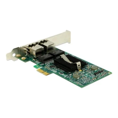 Image de Delock PCI Express Card &gt; 2 x Gigabit LAN Adaptateur réseau PCIe 2.0 profil bas Ethernet