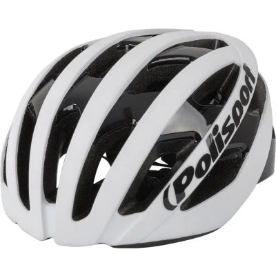 Afbeelding van Fietshelm Polisport Light Pro L 58 61 cm mat wit zwart