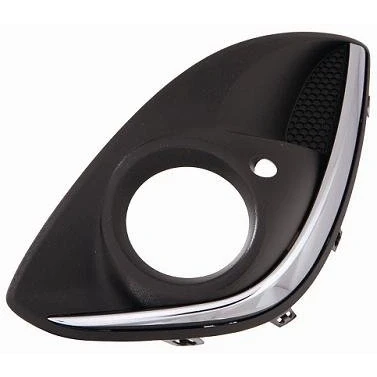 Afbeelding van PRASCO Premium OP0352134 Bumper Grill met gat(en) voor mistlampen Links Verchroomd OPEL: Corsa D Hatchback