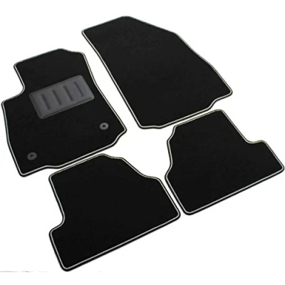 Afbeelding van ilTappetoAuto SPRINT03410 Vloermatset PU (Polypropyleen) voor en achter 4 zwart Op maat gemaakt OPEL: Mokka / X
