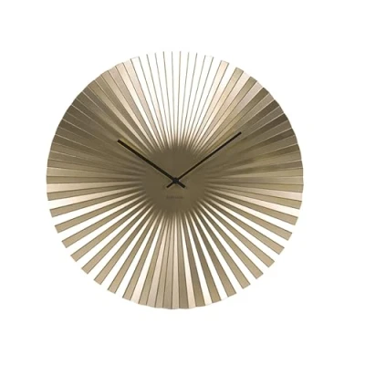 Afbeelding van Wandklok Sensu XL staal goud Klokken