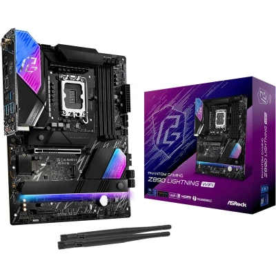 Afbeelding van ASRock Phantom Gaming Z890 Lightning WiFi Moederbord Socket Intel 1851 Vormfactor ATX chipset Intel®