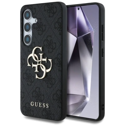Afbeelding van Guess Geschikt voor S25 Plus Backcover 4G PU Big Logo Zwart