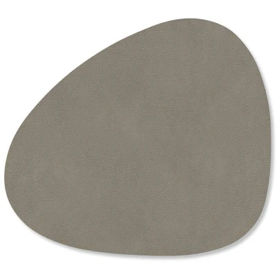 Afbeelding van LIND DNA Onderzetter Nupo Leer Flint Grey 13 x 11 cm
