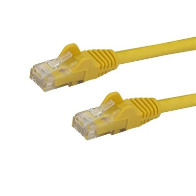 Afbeelding van StarTech 10 m Cat6 netwerkkabel met snagless RJ45 connectoren geel 10m UTP patchkabel