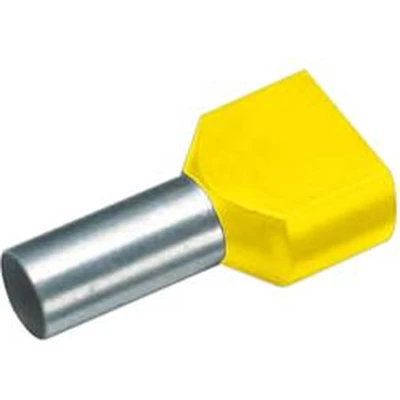 Afbeelding van Cimco dubbele Adereindhuls geisoleerd geel 6mm2 per 100