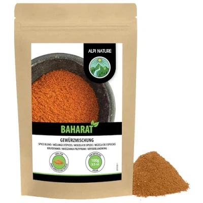 Afbeelding van baharat kruidenmix (100 g), specerijen, 100% natuurlijke Arabische kruidenmix, kruidenbereiding, zonder kunstmatige toevoegingen