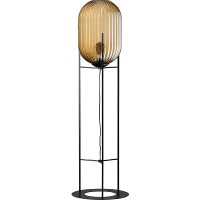 Afbeelding van ETH Glamm S Vloerlamp Ribbel glas/ Amber 136cm