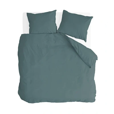 Afbeelding van Dekbedovertrek Sleep Softly 1 persoons (140x200/220 cm) Katoen Effen Groen Byrklund Ga naar Dekbed Discounter.nl &amp; Profiteer Nu
