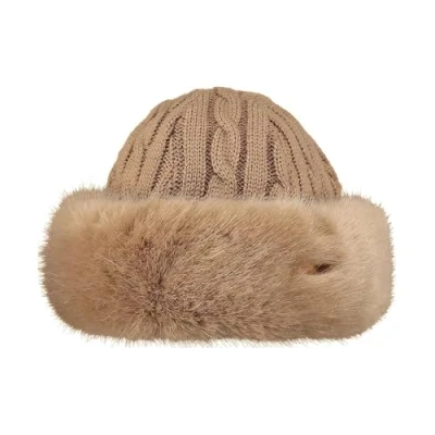 Afbeelding van Barts Fur Cable Bandhat Dames Muts Gold