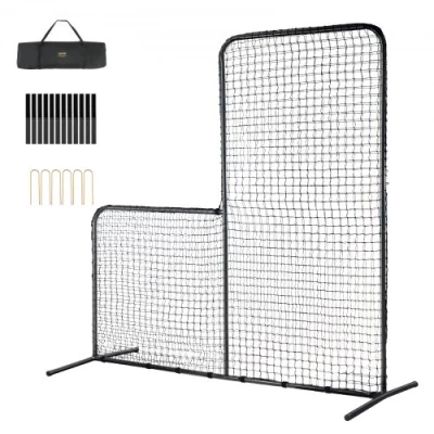 Image de Filet de lancement baseball à écran VEVOR L pour softball cage frappeur 7x7 pieds