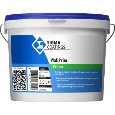 Afbeelding van Sigma WallPrim 2,5 liter Muurverf &amp; Latex