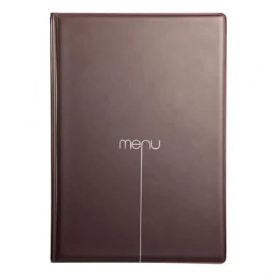 Afbeelding van I LOVE MENU Risto Menuhouder van PVC, cacao, 31,3 x 22,6 0,7 cm