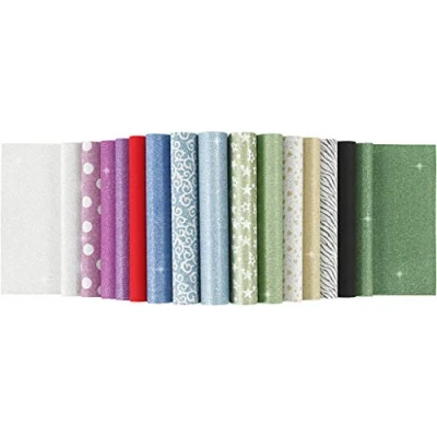 Afbeelding van Glitterpapier Blok A4 150gr, 30 Vellen