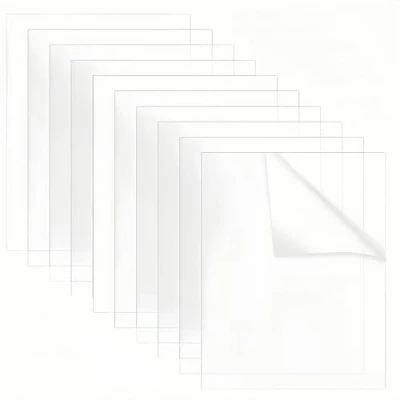 Afbeelding van HJYDGJ 10 stuks transparante kunststof acrylplaten, 1 mm dik, A4 plaat, plexiglasplaat, voor display, fotolijst, schilderen