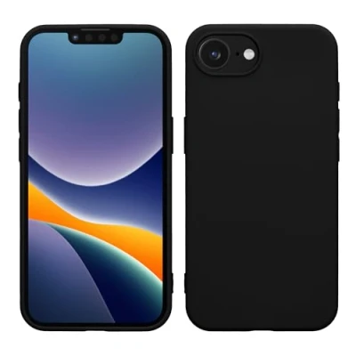 Afbeelding van kwmobile telefoonhoesje geschikt voor Apple iPhone 16e Hoesje smartphone Back cover in mat zwart
