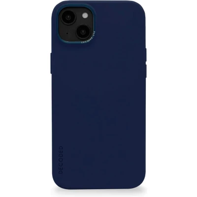 Afbeelding van DECODED Siliconen Back Cover iPhone 14 Plus Anti Bacterieel Hoesje Magnetische Technologie van Apple Donker Blauw