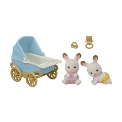 Afbeelding van Sylvanian Families 5432 Set Tweeling Chocoladekonijn Speelset
