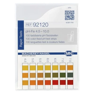 Afbeelding van Macherey &amp; Nagel ML 6708 Set van 100 vaste pH teststrips, Fix 4,5 10,0, lengte 85 mm x breedte 5,5