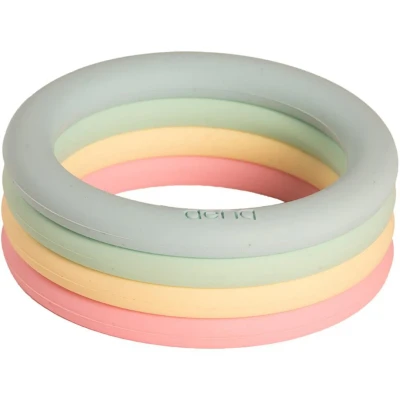 Afbeelding van Dëna bijt en stapelspeeltjes ringen pastel