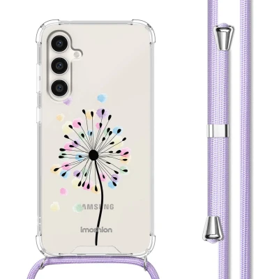 Afbeelding van iMoshion Hoesje Geschikt voor Samsung Galaxy S23 FE met Koord Design Meerkleurig / Sandstone Dandelion