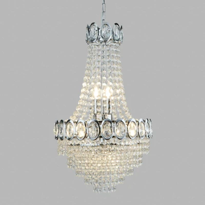 Afbeelding van kroonluchter Limoges met glasparel behanging