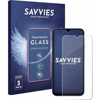 Afbeelding van Savvies Glas Screenprotector voor Samsung Galaxy A15 Gehard Beschermglas 9H (3 Stuks)