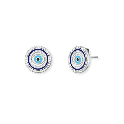 Afbeelding van Engelsrufer Damenohrstecker Ohrstecker Lucky EYE 925ER Silber Z Oorbellen, Dames, Maat: One Size,