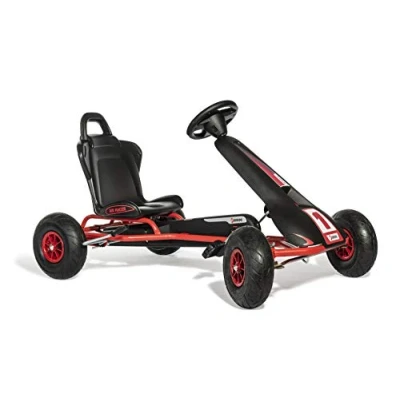 Afbeelding van Ferbedo Go AR 8R 112012 (kart/kart in zwart/rood met geluidsstuur en luchtbanden, vanaf 5 tot 11 jaar)